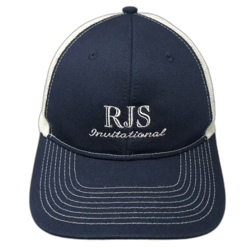 Port Authority Trucker Hat Blue One Size RJS Invitational Mesh Snapback